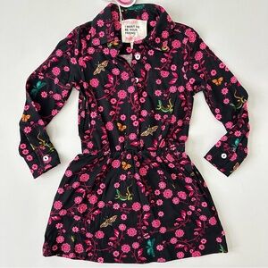 Mim-pi Toddler Girl Long Sleeve Collared Dress Size 104/4 Y